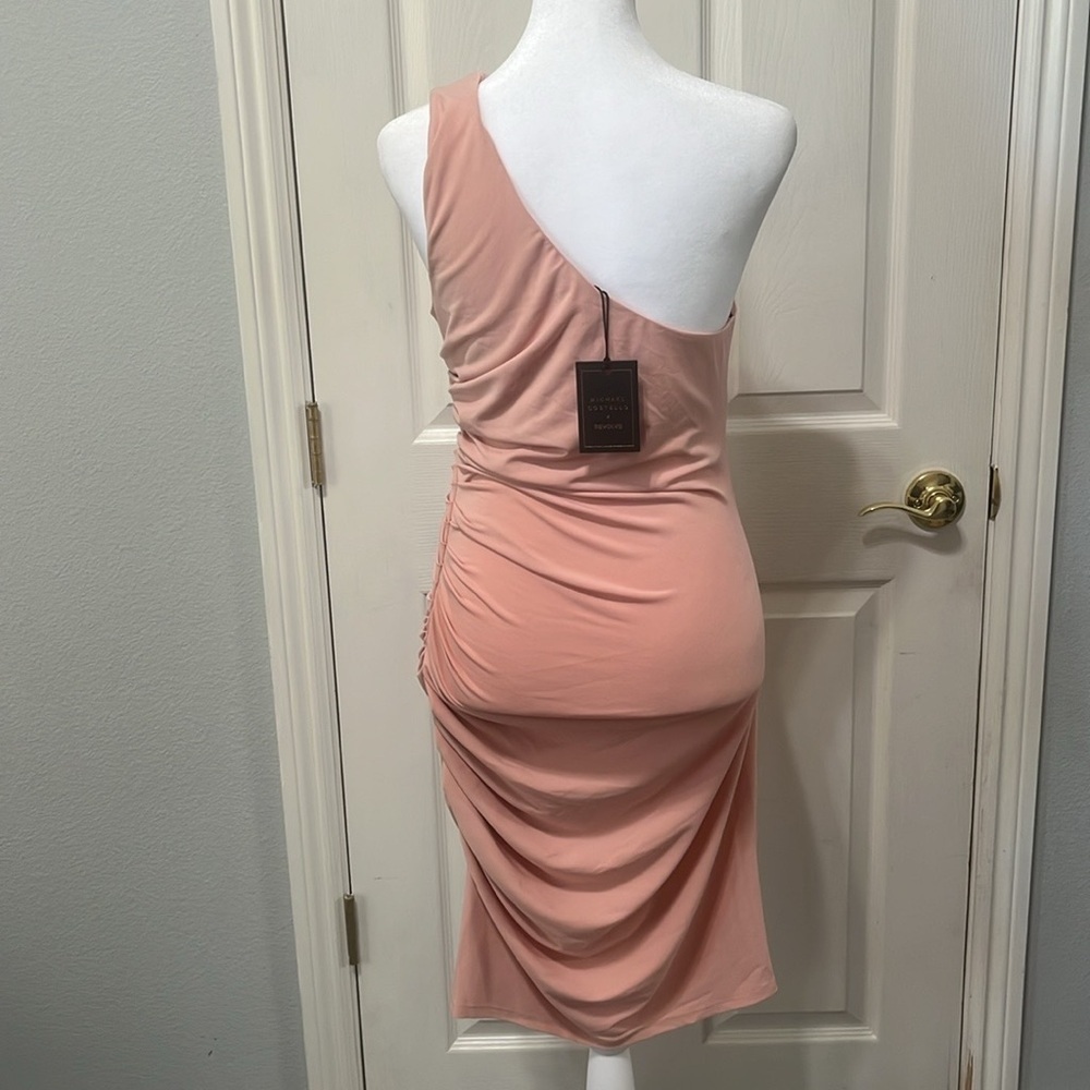 NEW with tags REVOLVE X Michael Costello Kimberly Mini Dress Light Mauve Small - Picture 6 of 9